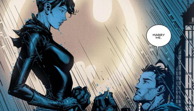 Ni los spoilers bajan la expectación por la boda de Batman y Catwoman